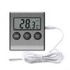 Digital LCD Refrigerator Thermometer With Audible Alarm Max,Min Temperature Records Indoor Room Temperature Monitor For Fridge view 1