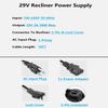 Universal Power Supply for Power Recliners Lift Chair - 2-Pin AC/DC Adapter 100-240V to 29V 2A Switching Power Supply Cord for Standing Desk Electric Couch Reclining Sofa view 3