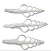 10- Center Cut Fusus Colus Seashells, White Seashells, Sailors Valentines, Seashell Ornaments, Seashell Flowers, CS-32 view 1