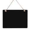1Pcs Wooden Double-Sided Chalkboard Sign, 9x6.7 Inches with Hanging String, Versatile Erasable Message Board for Home, Party, Wedding Decor & More (Rectangle) view 1
