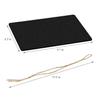 1Pcs Wooden Double-Sided Chalkboard Sign, 9x6.7 Inches with Hanging String, Versatile Erasable Message Board for Home, Party, Wedding Decor & More (Rectangle) view 2