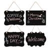1Pcs Wooden Double-Sided Chalkboard Sign, 9x6.7 Inches with Hanging String, Versatile Erasable Message Board for Home, Party, Wedding Decor & More (Rectangle) view 3