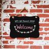 1Pcs Wooden Double-Sided Chalkboard Sign, 9x6.7 Inches with Hanging String, Versatile Erasable Message Board for Home, Party, Wedding Decor & More (Rectangle) view 4