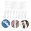 SOLUSTRE 100Pcs Adjustable Curtain Hooks Plastic Drapery Holders Convenient Curtain Accessories for Home Shower Kitchen and More view 3