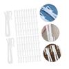 SOLUSTRE 100Pcs Adjustable Curtain Hooks Plastic Drapery Holders Convenient Curtain Accessories for Home Shower Kitchen and More view 4