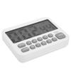 Portable Digital Timer with Large Screen Display for Kitchen Cooking Baking Magnetic Countdown Alarm Volume White view 2