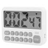 Portable Digital Timer with Large Screen Display for Kitchen Cooking Baking Magnetic Countdown Alarm Volume White view 4