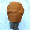 PrestigeApplause Orange Embroidery ASO Oke Groom Cap African Nigerian Hat Men Groom for Wedding Party Yoruba Hat Men Cap, Plain Orange, osz view 2