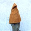 PrestigeApplause Orange Embroidery ASO Oke Groom Cap African Nigerian Hat Men Groom for Wedding Party Yoruba Hat Men Cap, Plain Orange, osz view 4