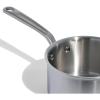 2 Quart Stainless Steel Saucepan with Lid - 5 Ply Stainless Clad Sauce Pan - Professional Cookware view 2