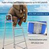 Dalumian Swimming Pool Stainless Steel Lifeguard Chairs, Pool Deck Lifeguard Chairs with Hole & Hook,Loads 661lbs(304,1.8m) view 2