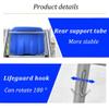 Dalumian Swimming Pool Stainless Steel Lifeguard Chairs, Pool Deck Lifeguard Chairs with Hole & Hook,Loads 661lbs(304,1.8m) view 4