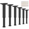LZVXTYM 6 Pcs Bed Support Legs, 7.6"-12.6" Bed Frame Center Support Legs with Wider Base, Heavy-Duty Adjustable Risers Replacement for Box Spring, Platform, Slats, Furniture view 1