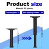 LZVXTYM 6 Pcs Bed Support Legs, 7.6"-12.6" Bed Frame Center Support Legs with Wider Base, Heavy-Duty Adjustable Risers Replacement for Box Spring, Platform, Slats, Furniture view 4