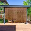 Outdoor Patio Bamboo Roller Blinds,Blackout Bamboo Roll Up Shades,Retro Brown Roller Shades,for Porch,Interior Windows 50" 52" 54" 56" 58" 60" 62" 64" 66" 68" 70" W,Covering Privacy,Cordless view 1