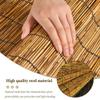Outdoor Patio Bamboo Roller Blinds,Blackout Bamboo Roll Up Shades,Retro Brown Roller Shades,for Porch,Interior Windows 50" 52" 54" 56" 58" 60" 62" 64" 66" 68" 70" W,Covering Privacy,Cordless view 3