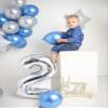 1 Balloon - Silver Birthday Number Balloons, 40 Inch Large Foil Balloons for Men Women Boys Girls Silver Themed Birthday Decorations view 4