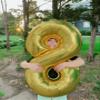 0 Balloon - Champagne Gold Birthday Number Balloons, 40 Inch Large Foil Balloons for Men Women Boys Girls Champagne Gold Themed Birthday Decorations view 3