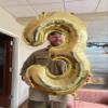 0 Balloon - Champagne Gold Birthday Number Balloons, 40 Inch Large Foil Balloons for Men Women Boys Girls Champagne Gold Themed Birthday Decorations view 4