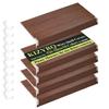 5 Pcs Wire Rack Covers,44x20x2in PVC Wire Shelf Cover for Pantry, and Laundry Shelves, Durable Removable Closet Decoration Shelf Liners (Not Wood) for Closet Kitchen Bathroom #03 Walnut view 1