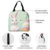 NBCCDVSH Insulated Lunch Bag Happy Easter Egg Rabbit Lunch Box for Women Men Reusable Leakproof Lunch Cooler Tote Bag for Picnic Work view 3