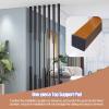 YLLFFLL Custom Size Gold Metal Wall Partition Post No Drilling, 8 Pack Floor to Ceiling Room Divider Pole, Hallway Stairs Living Room Offices Modern Wall Seperators for Room(Style2,4.2ft(50.4in)) view 4