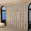 GOCHUSX Room Divider Screen, Separation Entrance Decor, PU Components Room Dividers Wall Home Hotel Decor for Room Bedroom Office Living Dining, Easy to Cut(Light Red,60x3x120cm-5PCS) view 2