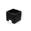 Yardenfun 4pcs Black Silicone Bed Risers for Casters and Posts view 2