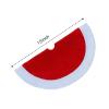 TWSANTAMAS 18" Plush Christmas Tree Skirt,Red view 2