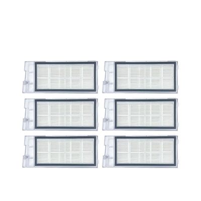 Electric 2 In 1 Dust Box Water Tank With Filter Replacement,Compatible For RoidmiEve Plus Robot Vacuum Cleaner Sweeper Accessories Parts(6Pcs)