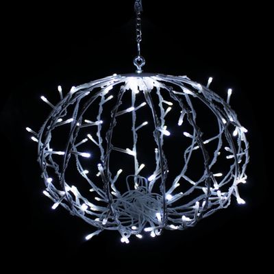 12 in. LED Sphere Lights Cool White - 120 Count