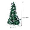VALICLUD 5Pcs Christmas Tree Decoration Shiny DIY Tabletop Christmas Trees with Star Pendants Golden Silver Red Blue Green for Holiday view 3