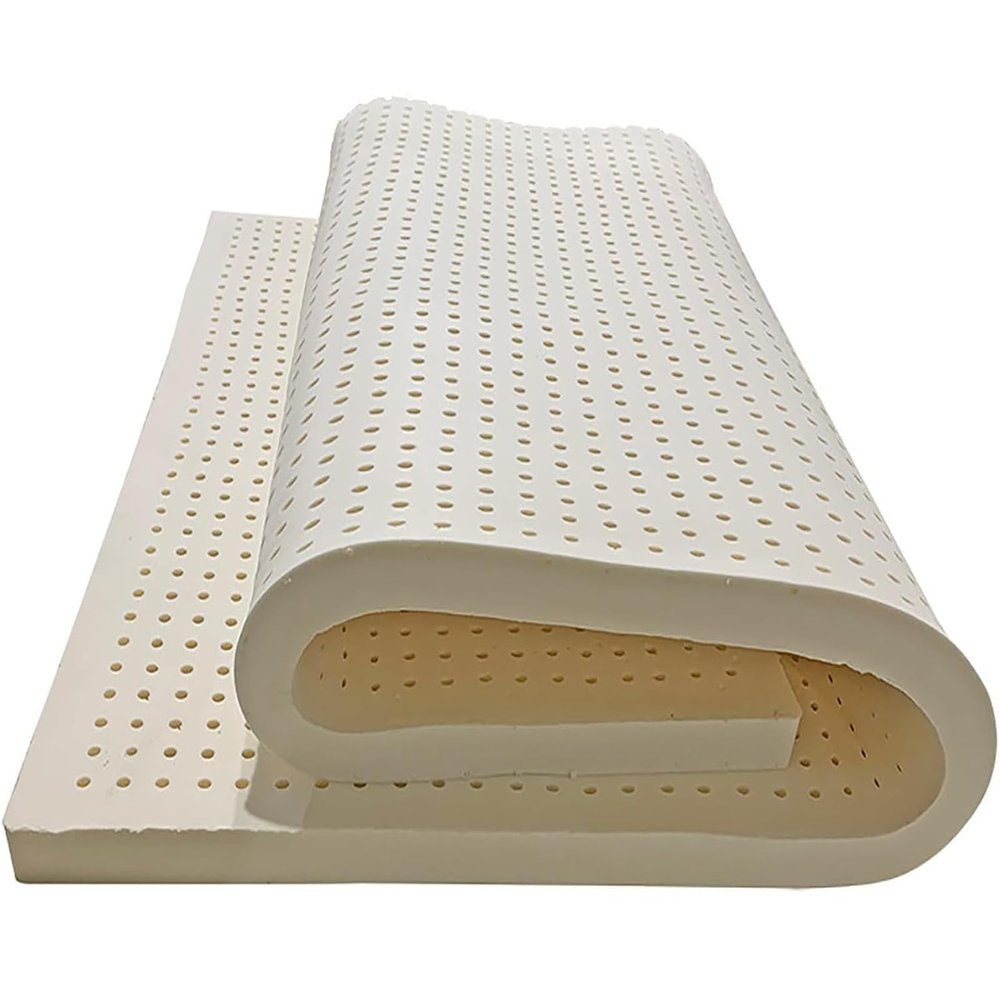 100% Natural Latex Organic Breathable and Comfortable,Memory Foam Mattress Topper,Honeycomb Pore Ventilation,Soft and Comfortable,5cm,160x210cm(63x83in)