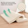 100% Natural Latex Organic Breathable and Comfortable,Memory Foam Mattress Topper,Honeycomb Pore Ventilation,Soft and Comfortable,5cm,160x210cm(63x83in) view 3