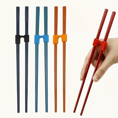 4Pcs Beginner Chopstick Rest Set, Non-slip Training Aids, Reusable Plastic for Adults, Students, And Learners