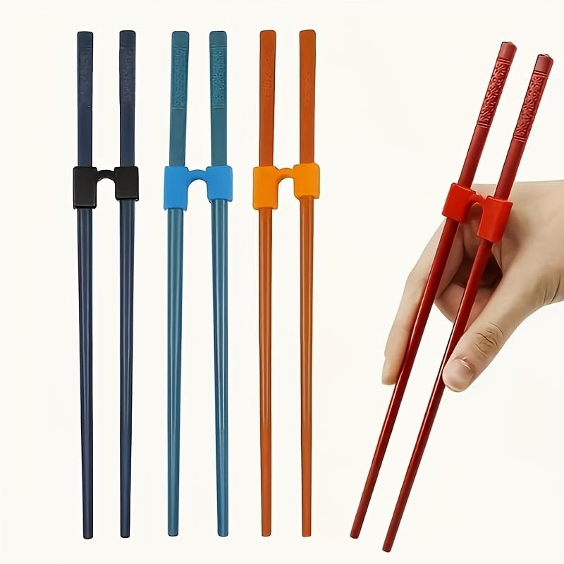 4Pcs Beginner Chopstick Rest Set, Non-slip Training Aids, Reusable Plastic for Adults, Students, And Learners