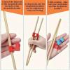 4Pcs Beginner Chopstick Rest Set, Non-slip Training Aids, Reusable Plastic for Adults, Students, And Learners view 2
