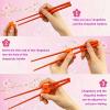 4Pcs Beginner Chopstick Rest Set, Non-slip Training Aids, Reusable Plastic for Adults, Students, And Learners view 4