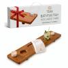 Teak Bathtub Tray for Tub 35 | Bath Tub Tray Wood for Large & Freestanding Tubs, Bathtub Trays for Tub, Bath Tray for Tub, Bath Table Tray | Grand Fjord by JapandiSpirit view 1