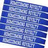 7Pcs Homecoming Royalty Sashes , Royal Blue Satin with Silver Glitter Letter Sashes for Pageants Homecoming Party, Graduation PartyHomecoming School Dance Decorations view 1