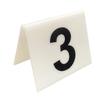 Reserved seating signs Acrylic Digital Place Cards 1-25/50, Classic White Black Tablesigns 63X55Mm, Stackable Place Cards Digital Restaurant Number Plate, Flexible Wrestaurant Bars Csigns(White,1 to 2 view 4