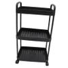 Alipis Trolley Cart Rolling Wheels Home Kitchen Storage Shelves Spice Rack Black view 1