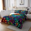 Erosebridal Gradient Boho Bedspread King Size Bohemian Ethnic Coverlet Set for Girls Women Tribal Rainbow Orange Teal Blue Quilted Coverlet Soft Luxury Quilted view 3