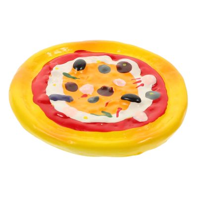 ABOOFAN Creative Pizza Shape Fridge Magnet Decorative Resin Food Ornament Funny Refrigerator Accessory