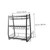 Cabilock 1pc Three-layer Spice Rack Organizer for -saving Design for Seasoning Jars and Utensils for Home Restaurant and Buffet Use view 2