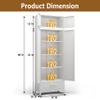 Polup Kitchen Pantry Cabinet, 90" Tall Metal Storage Cabinet with Drawer view 3