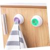 ABOOFAN 4pcs Self-Adhesive Towel Clip Hooks PVC Towel Grip Holders for Kitchen and Bathroom Easy to Install Dishcloth Hanger Heavy Duty Wall Mounted Hooks view 3