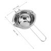 2Pcs 500ML 304 Stainless Steel Double Boiler Universal Melting Pot for Melting Chocolate, Candy, Candle, Soap and Wax view 3