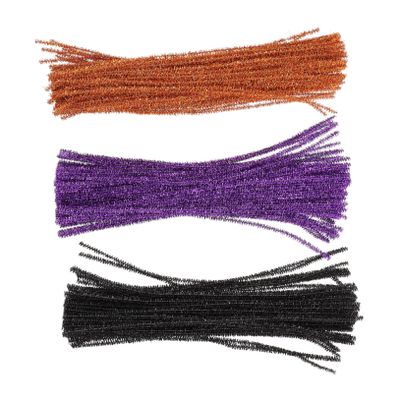 NUOBESTY 2sets Glitter Chenille Stems Durable Crafting Materials for DIY Projects Decorations Childrens Playthings Random Colors Bundles 300pcs*2