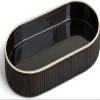 Preston Lane Ceramic Vanity Tray for Bathroom Countertop, Large, Ink view 1